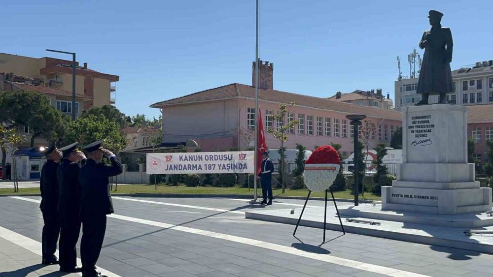 &Ccedil;anakkale&rsquo;de Jandarma Teşkilatı&rsquo;nın 187&rsquo;nci kuruluş yıl d&ouml;n&uuml;m&uuml; kutlandı

