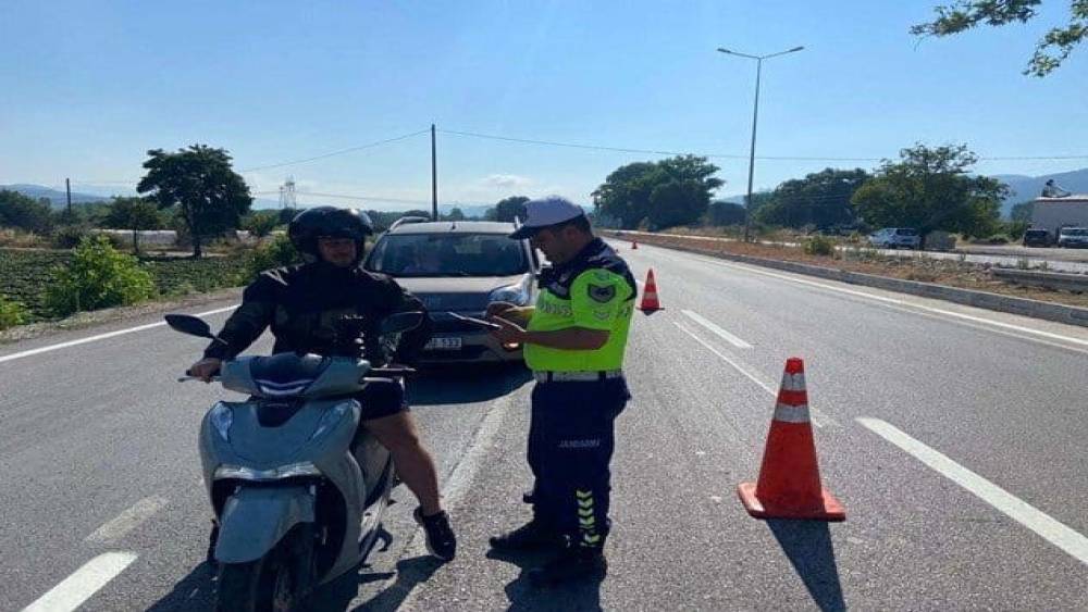 &Ccedil;anakkale&rsquo;de motosiklet denetimi
