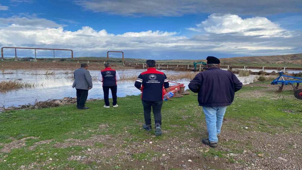 Çanakkale’de yağışların oluşturabileceği hasarlara karşı saha tespit çalışmaları devam ediyor
