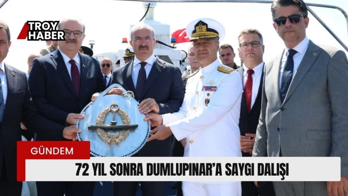 72 yıl sonra şehit denizcilerimiz anısına Dumlupınar’a saygı dalışı 