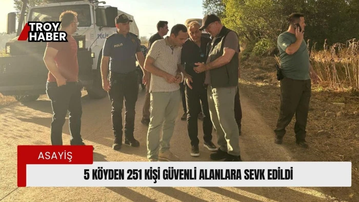 Tahliye edilen 5 köyden 251 kişi güvenli alanlara sevk edildi