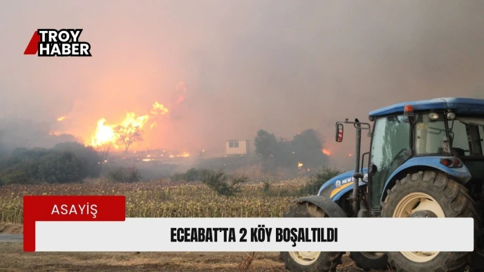 Eceabat'ta da 2 k&ouml;y boşaltılıyor