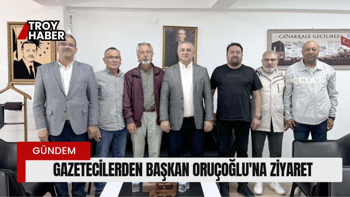 Gazetecilerden Başkan Oruçoğlu'na ziyaret