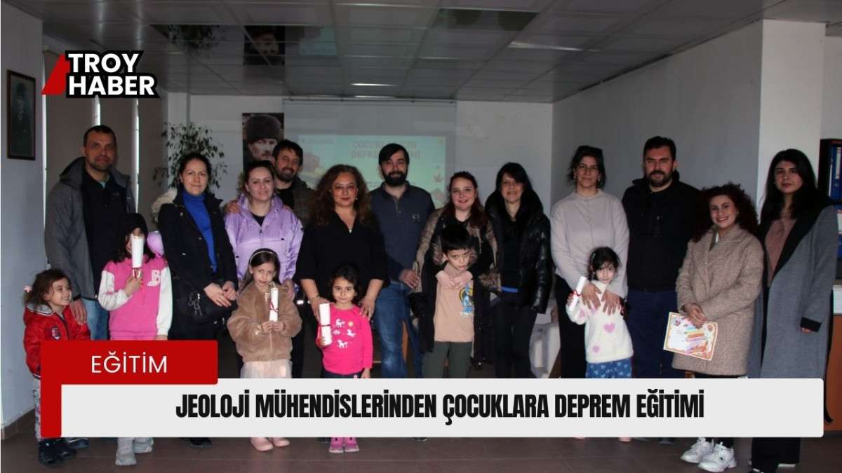 Jeoloji Mühendislerinden çocuklara deprem eğitimi