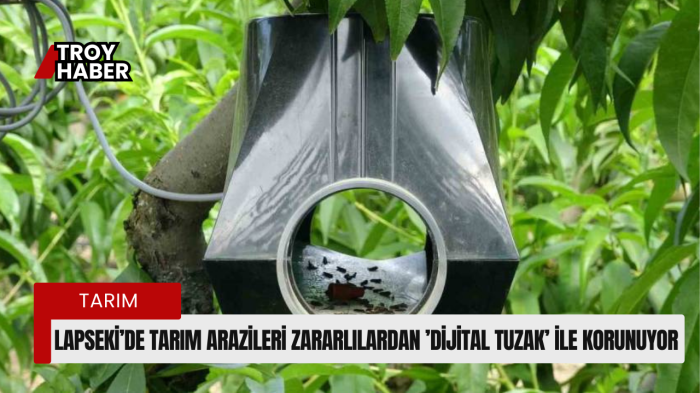Lapseki’de tarım arazileri zararlılardan ’dijital tuzak’ ile korunuyor